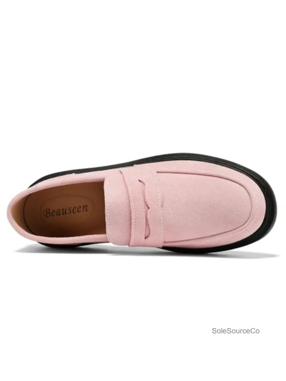 Women's Suede Penny Loafers Slip On Lightweight Comfortable Walking Flat Shoes